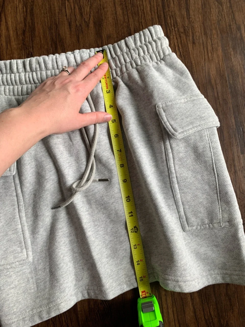 Universal Thread Light Gray Cozy Fleece Skirt with Drawstring Waist - Picture 8 of 9